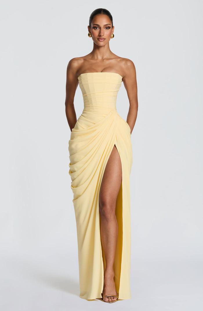 Loovay Lorienne Jurk, Strapless Maxi Design