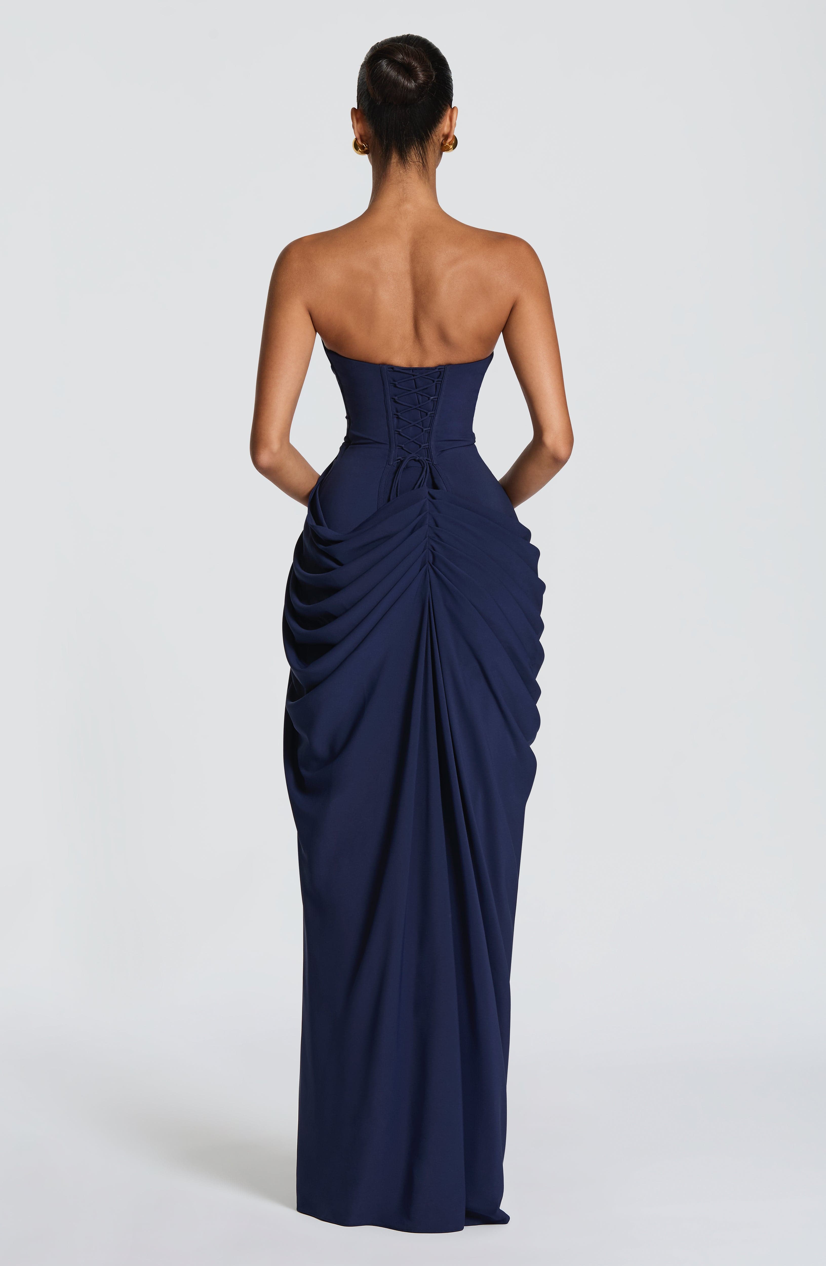 Loovay Lorienne Jurk, Strapless Maxi Design