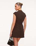 Loovay Valéora Mini Jurk met Hoge Hals