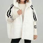 Loovay Cadora Faux Fur Jas met Capuchon