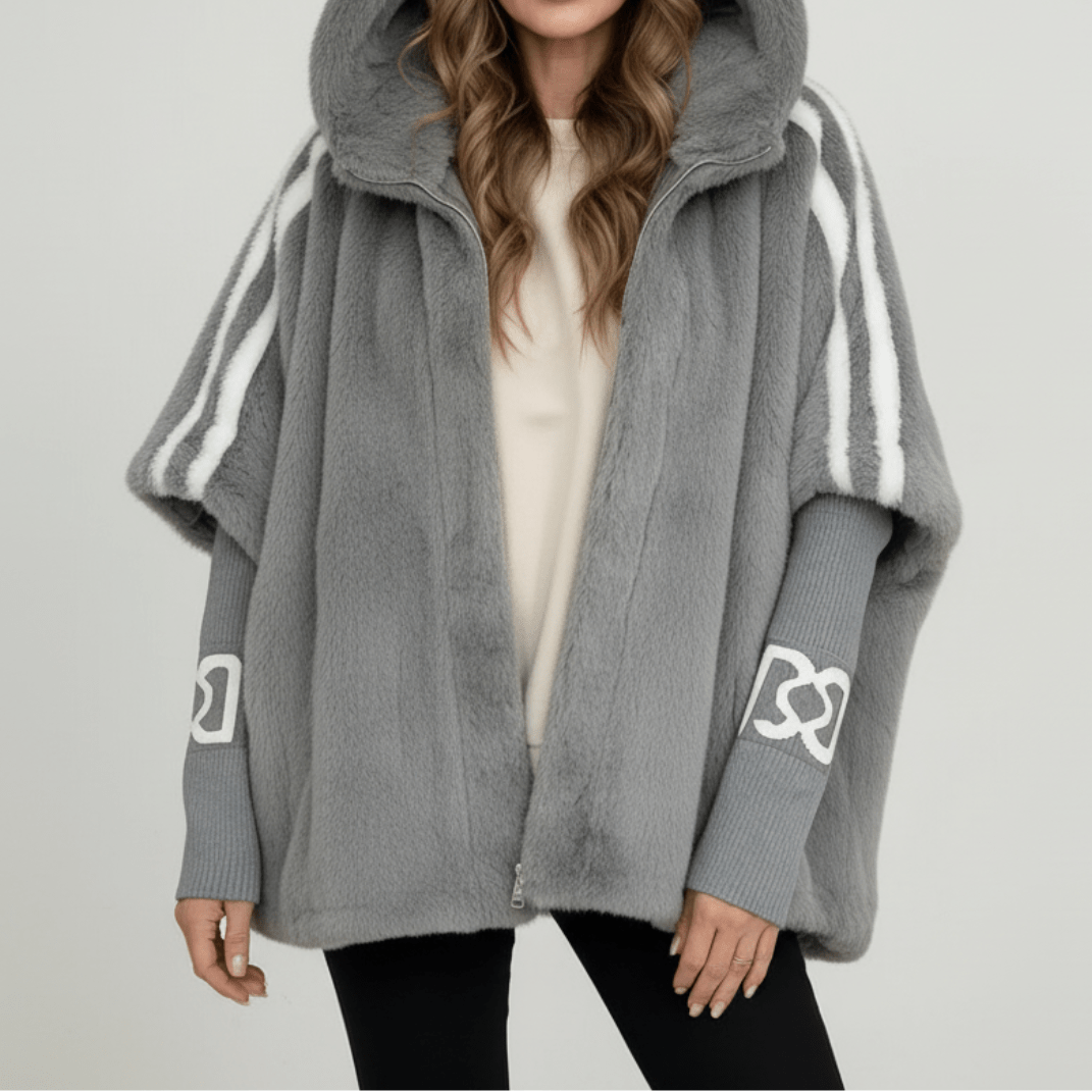 Loovay Cadora Faux Fur Jas met Capuchon