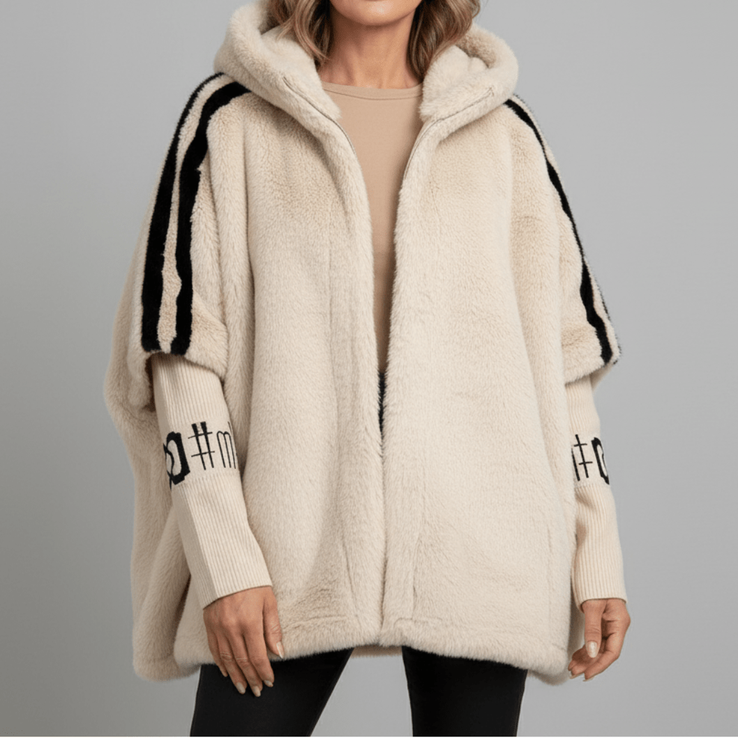 Loovay Cadora Faux Fur Jas met Capuchon