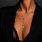 Loovay Lunévia Ketting, Zilverkleurige Slider Ketting