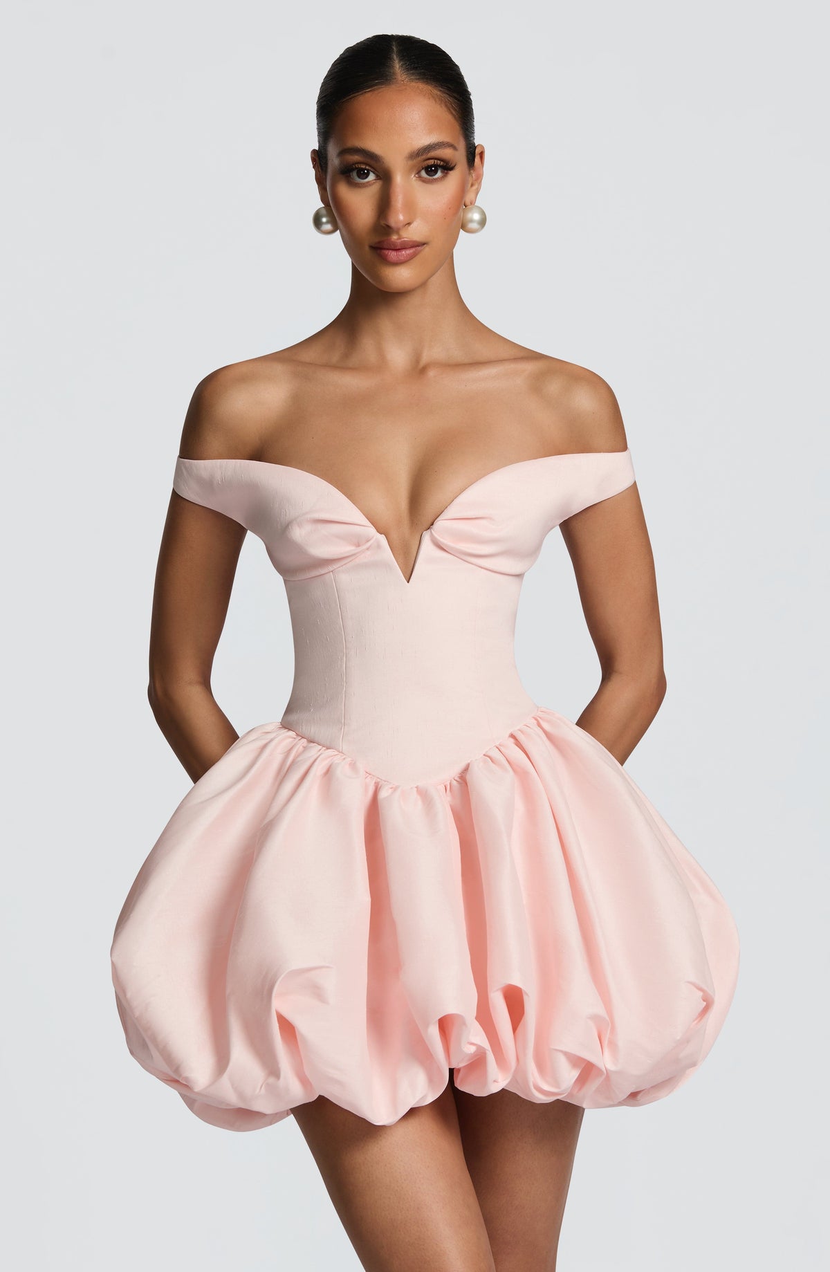 Loovay Elara Mini Jurk met Ballonrok