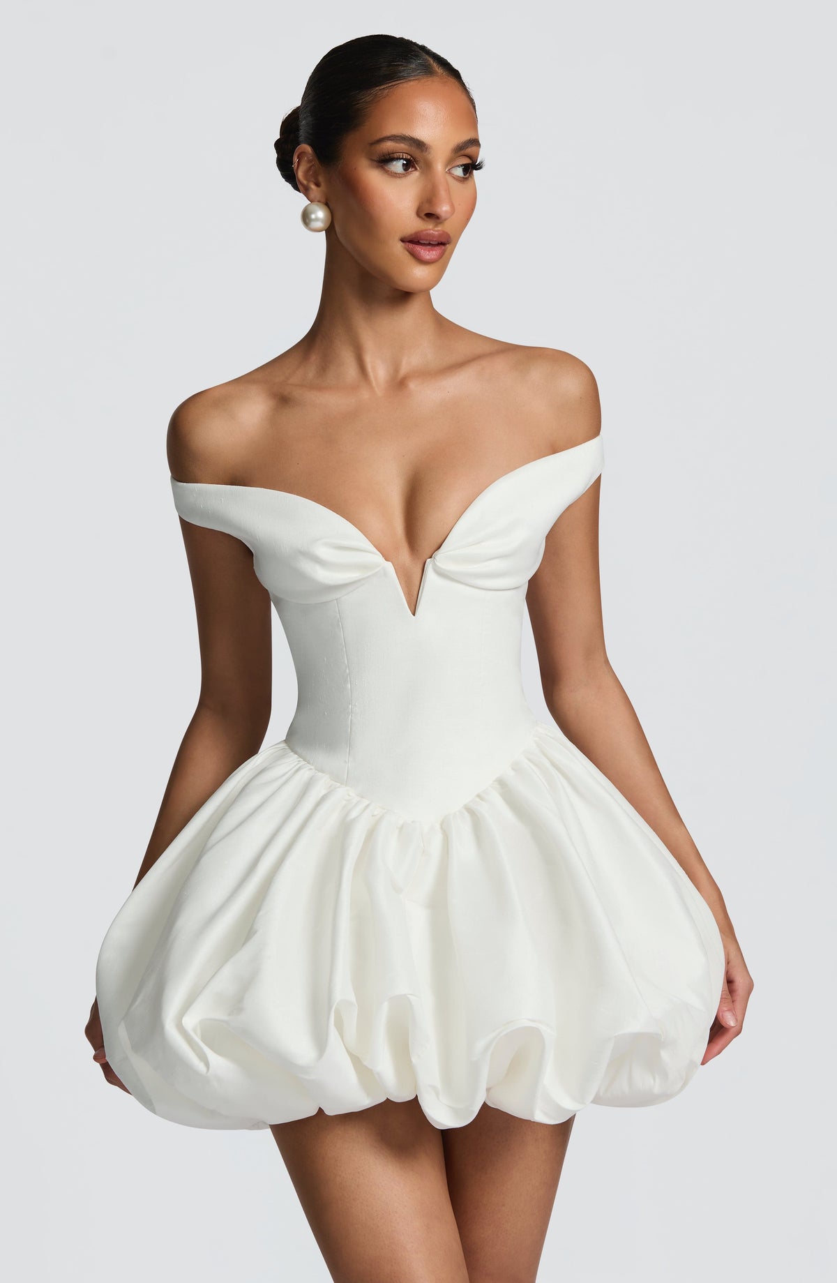 Loovay Elara Mini Jurk met Ballonrok