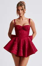 Loovay Elireva Mini Jurk met Balconette Halslijn