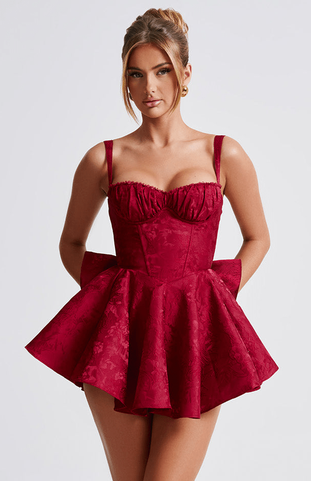 Loovay Elireva Mini Jurk met Balconette Halslijn