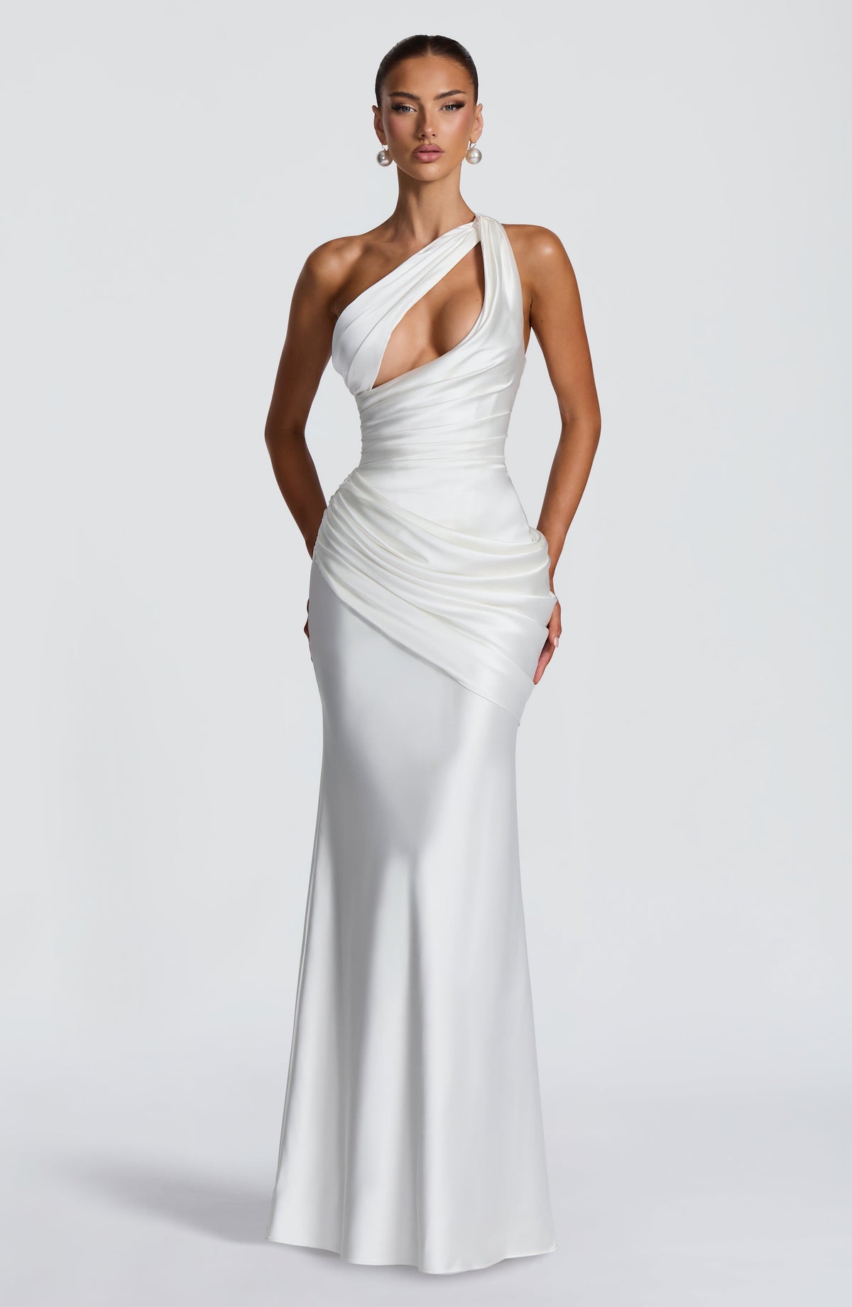 Loovay Maelira One Shoulder Maxi Jurk