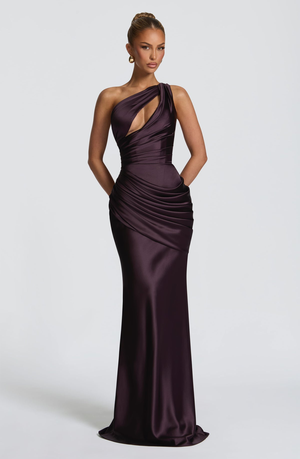 Loovay Maelira One Shoulder Maxi Jurk