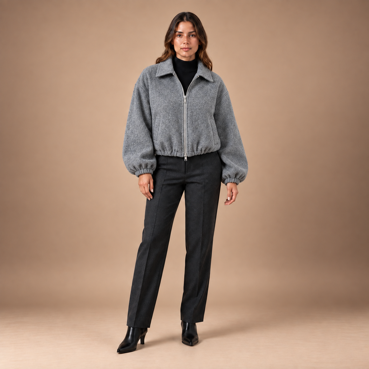 Loovay Larelle Tweedlook Blouson Jas