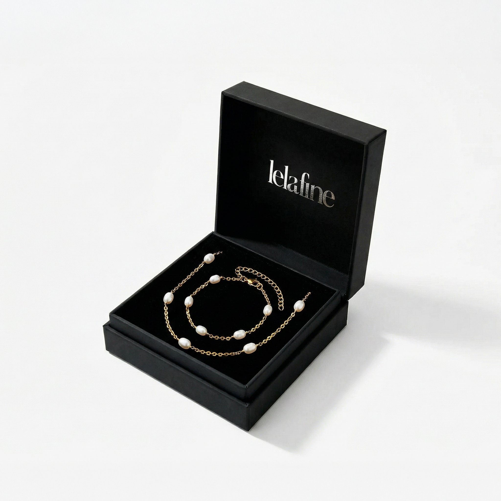 Loovay Perléva Armband, Vergulde Zoetwaterparel Armband