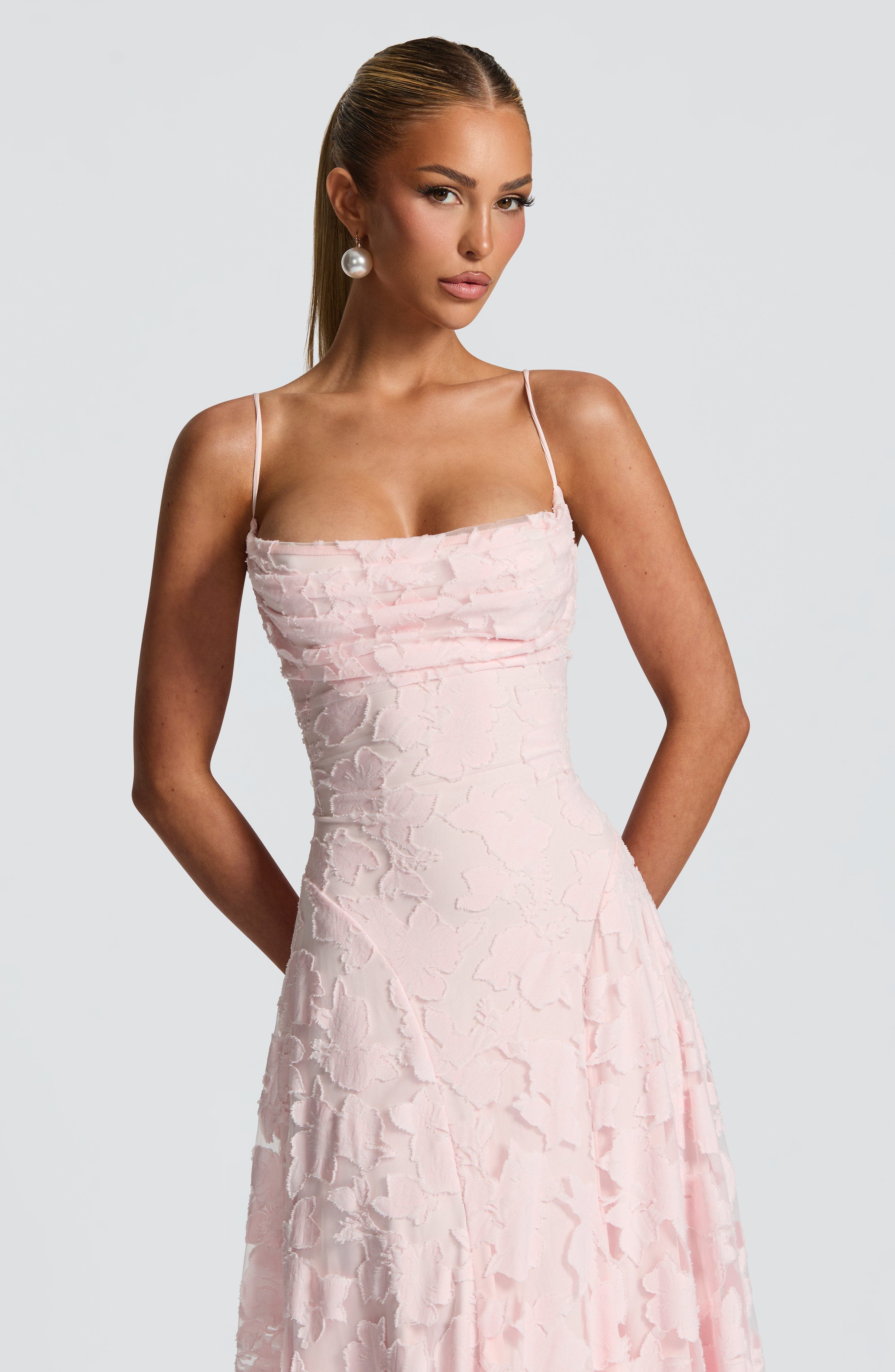 Loovay Elvienne Jurk, Gingham Midi Design