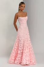 Loovay Elvienne Jurk, Gingham Midi Design