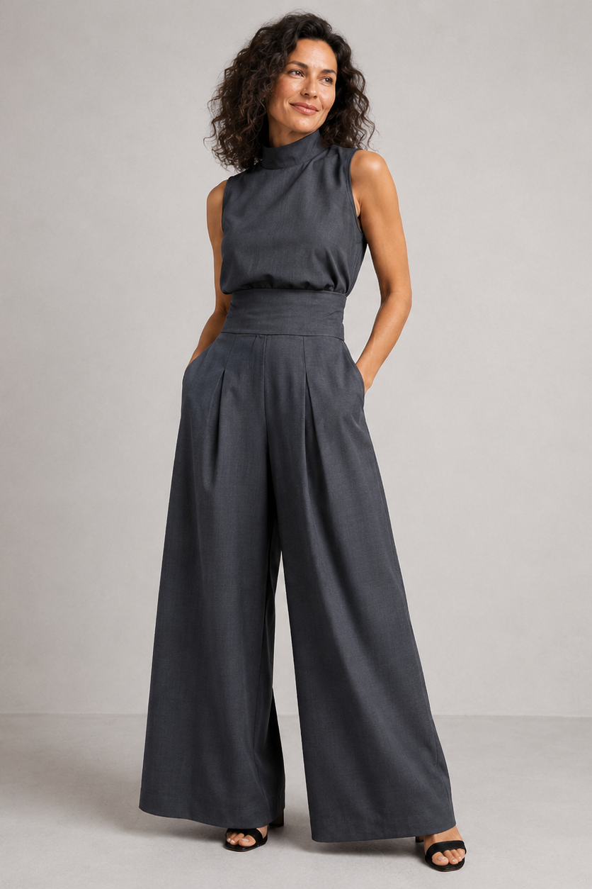 Loovay Dianora, Mouwloos Wide Leg Design