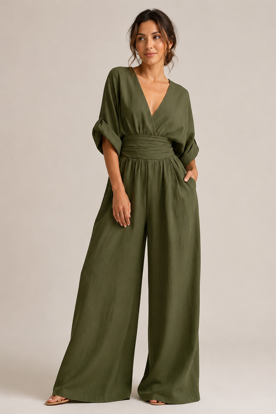 Loovay Virella Jumpsuit, Wide Leg Design