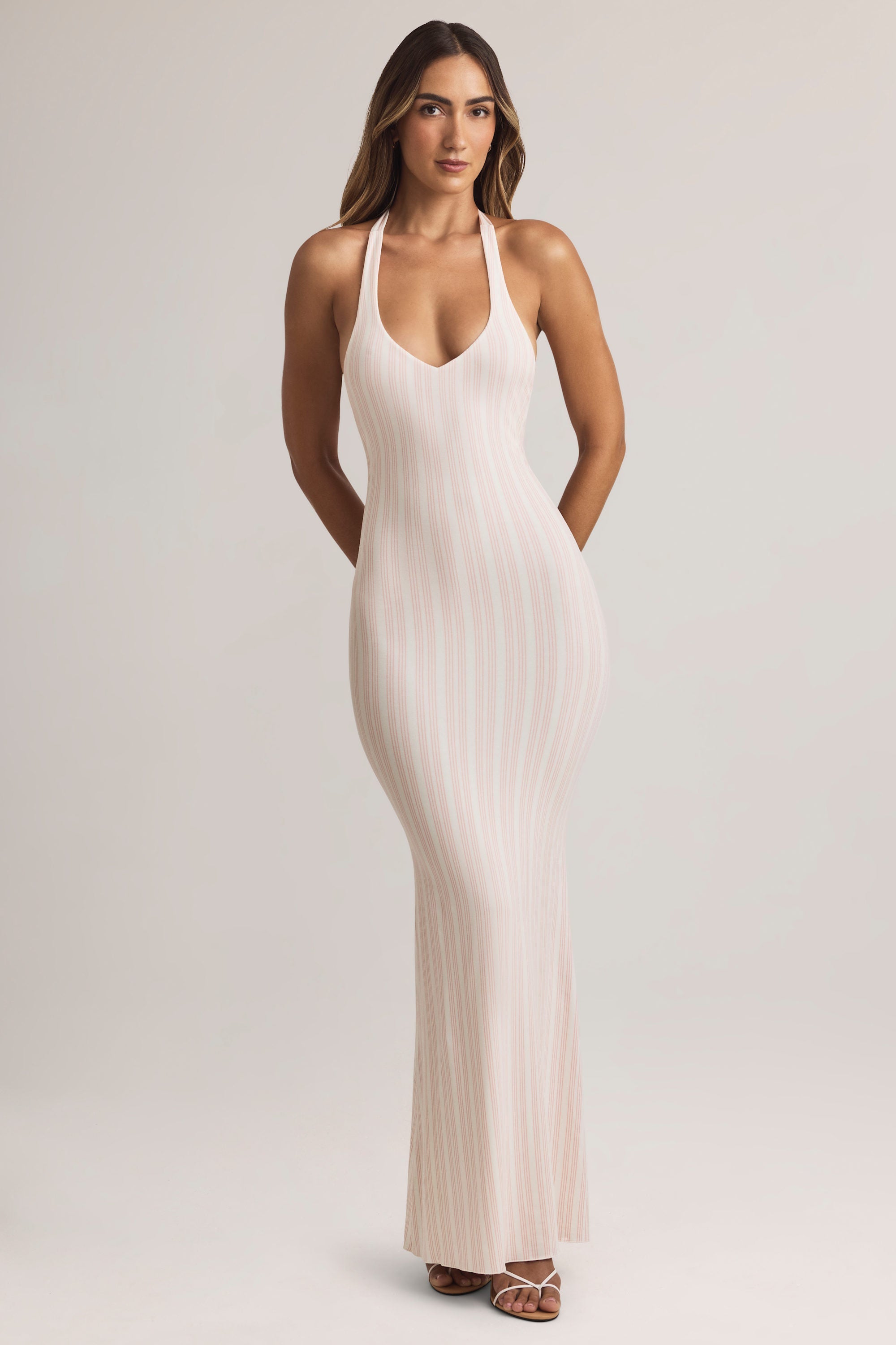 Loovay Haloria Jurk, Halter Maxi