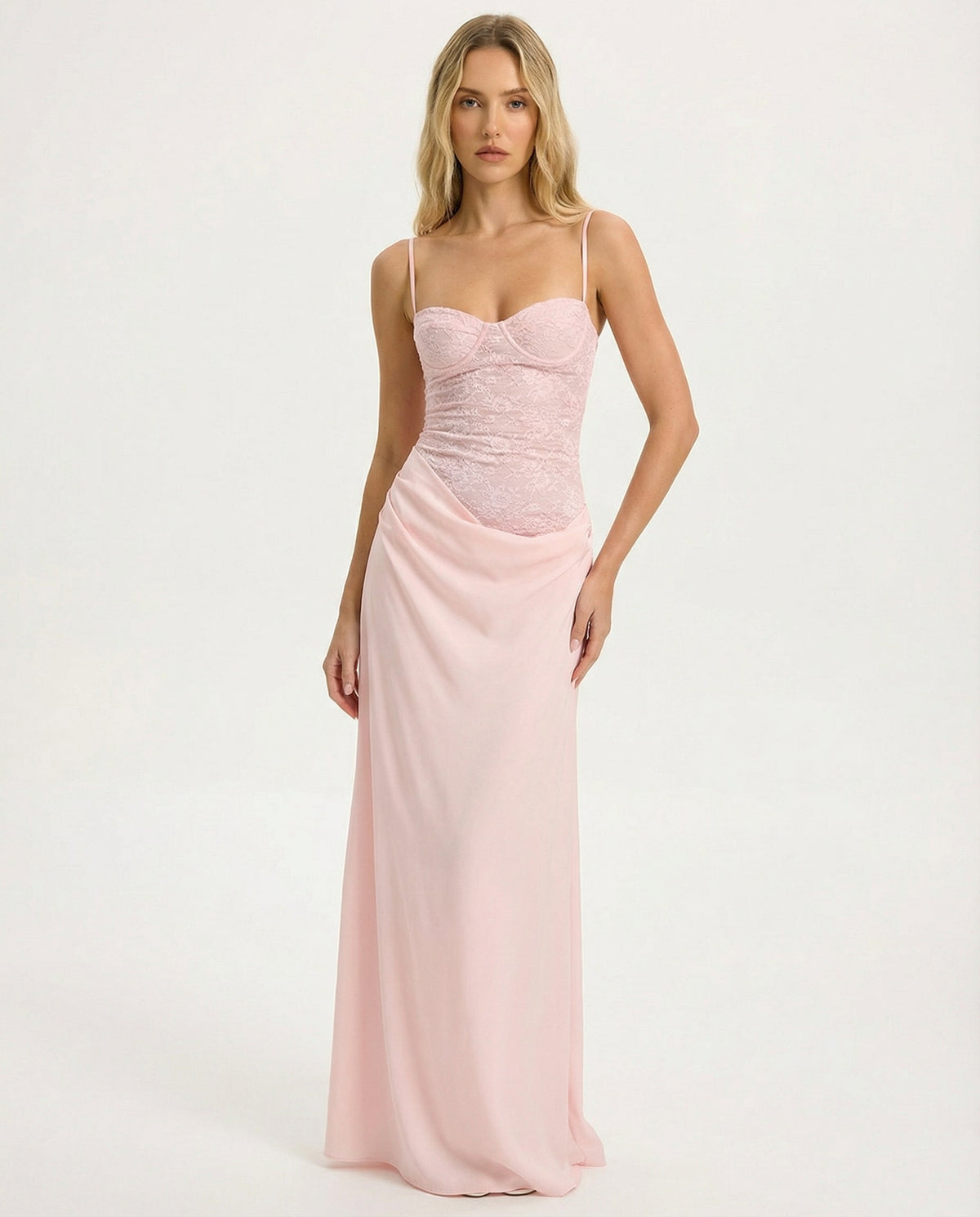 Loovay Roséline Maxi Jurk met Corsetlijfje