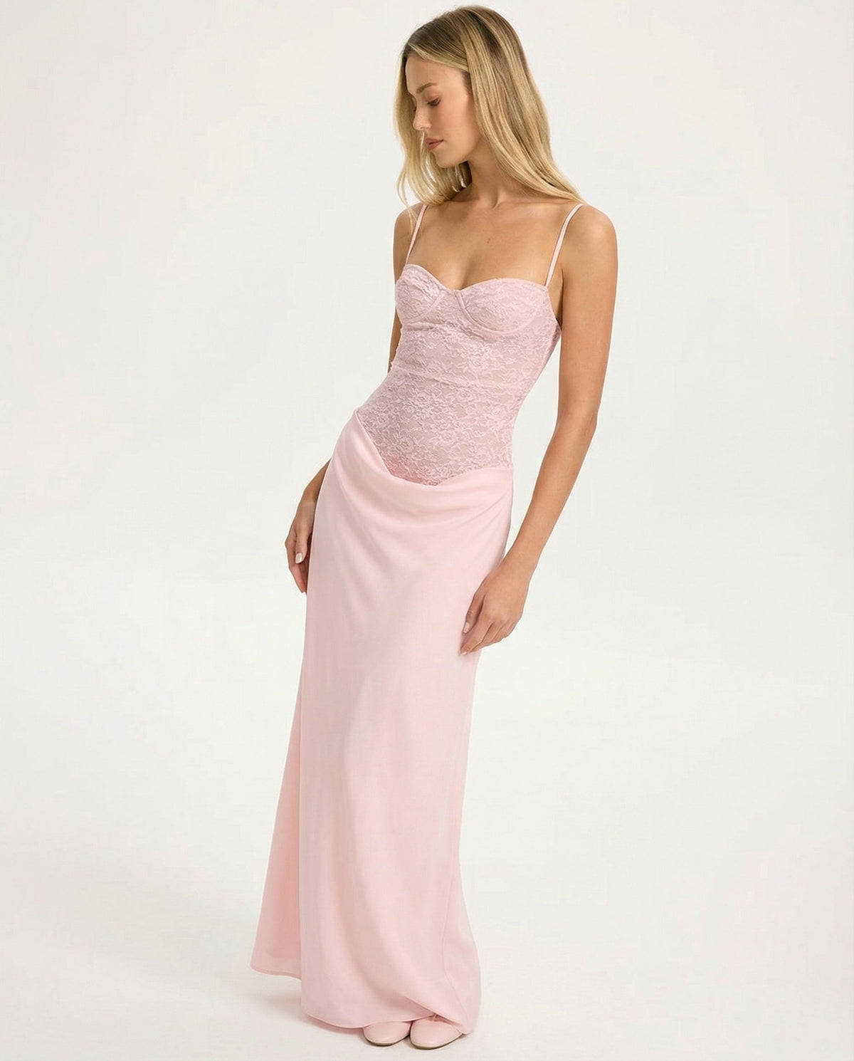 Loovay Roséline Maxi Jurk met Corsetlijfje