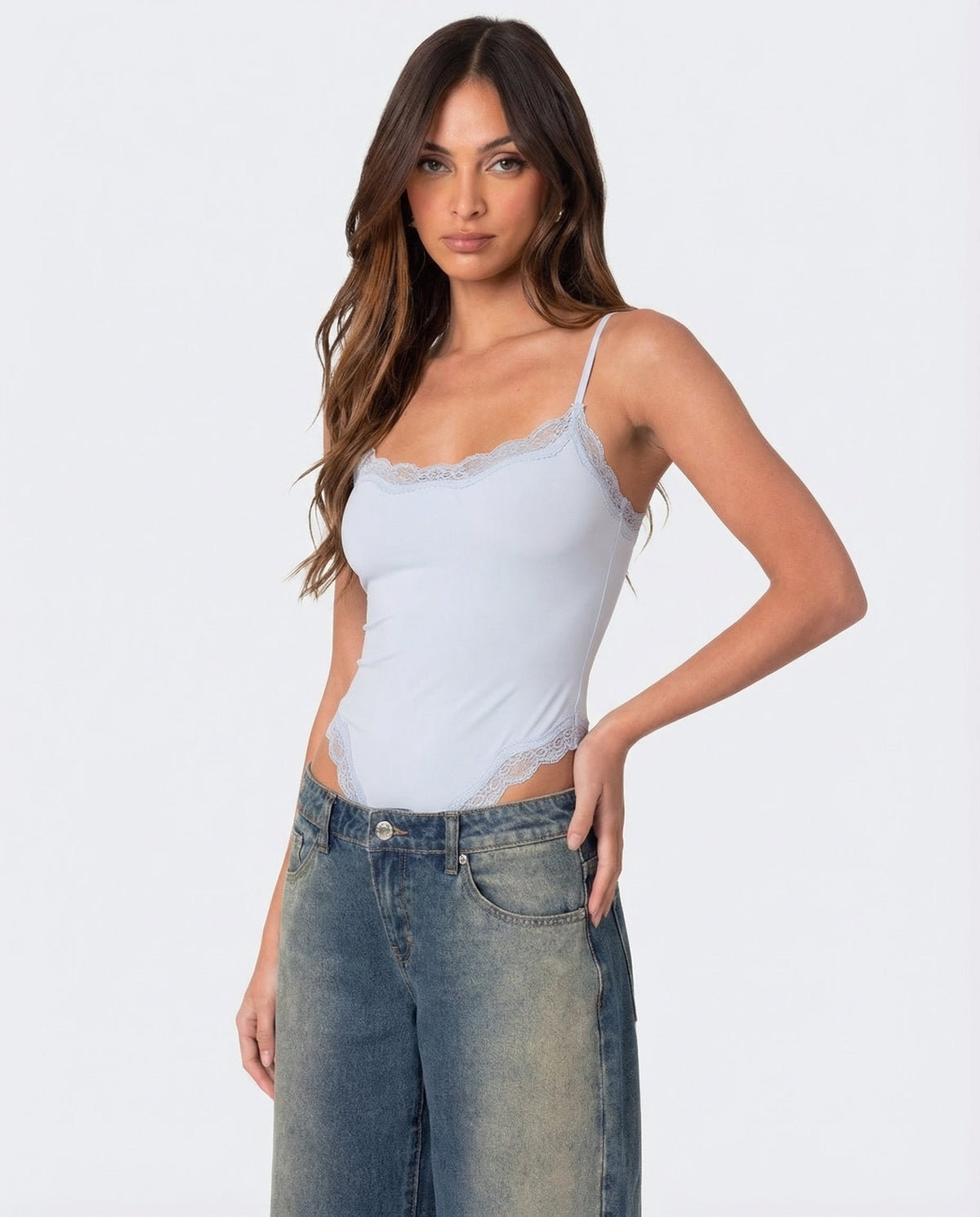Loovay Babylune Bodysuit met Kant