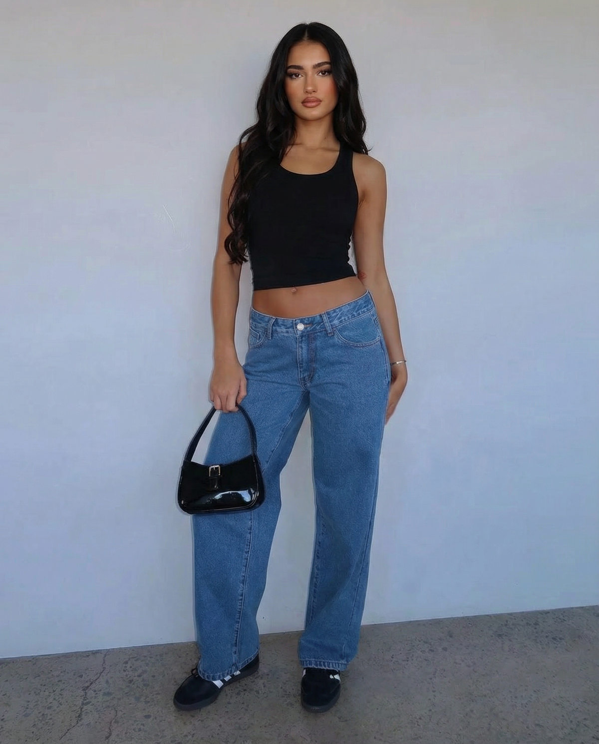 Loovay Fluvelle Wide Leg Jeans