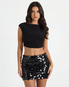 Loovay Éclatelle Pailletten Mini Rok