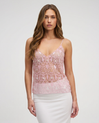 Loovay Soléline Pailletten Top met V-hals