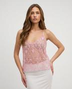 Loovay Soléline Pailletten Top met V-hals