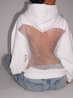 Loovay Solena Crystal Back Hoodie