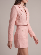 Loovay Evarisse Tweed Feestset met Mini Rok