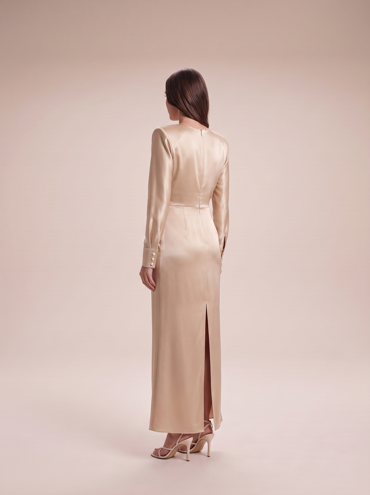 Loovay Sarivelle Satijnen Feestset met Fishtail Rok