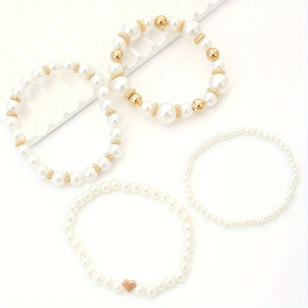 Loovay Levoria Armbanden Set, Kunstparel Design
