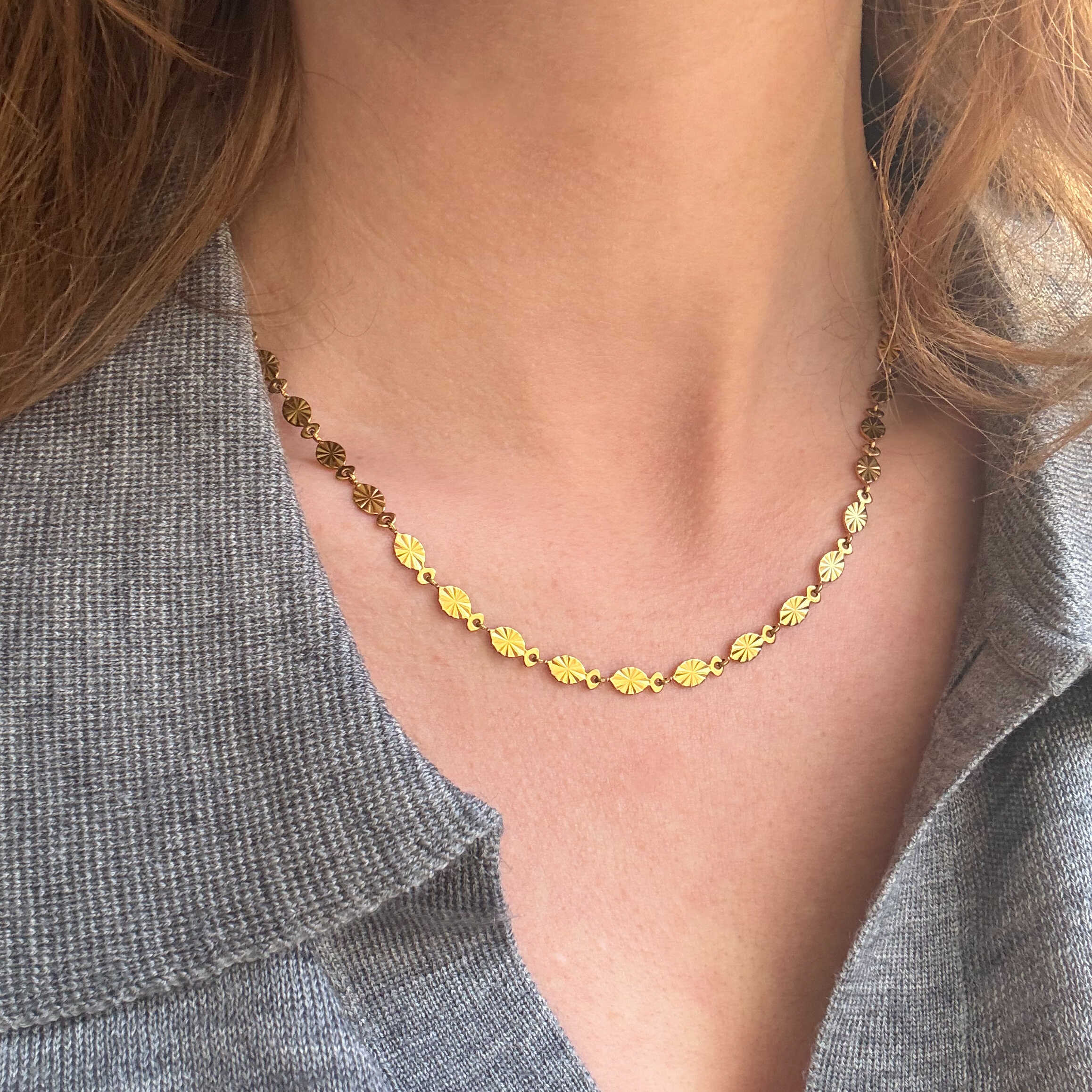 Loovay Soléa Ketting, Vergulde Zon Ketting