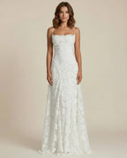 Loovay Floravelle, Kanten Maxi Jurk met Bloemen