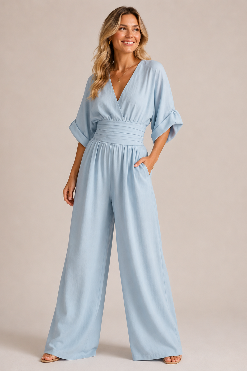 Loovay Virella Jumpsuit, Wide Leg Design