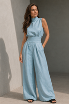 Loovay Dianora, Mouwloos Wide Leg Design