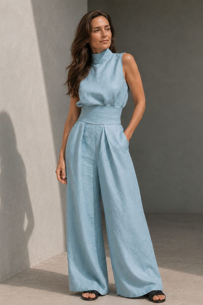 Loovay Dianora, Mouwloos Wide Leg Design