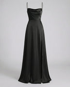 Loovay Amarante, Glanzende Maxi Jurk met Split