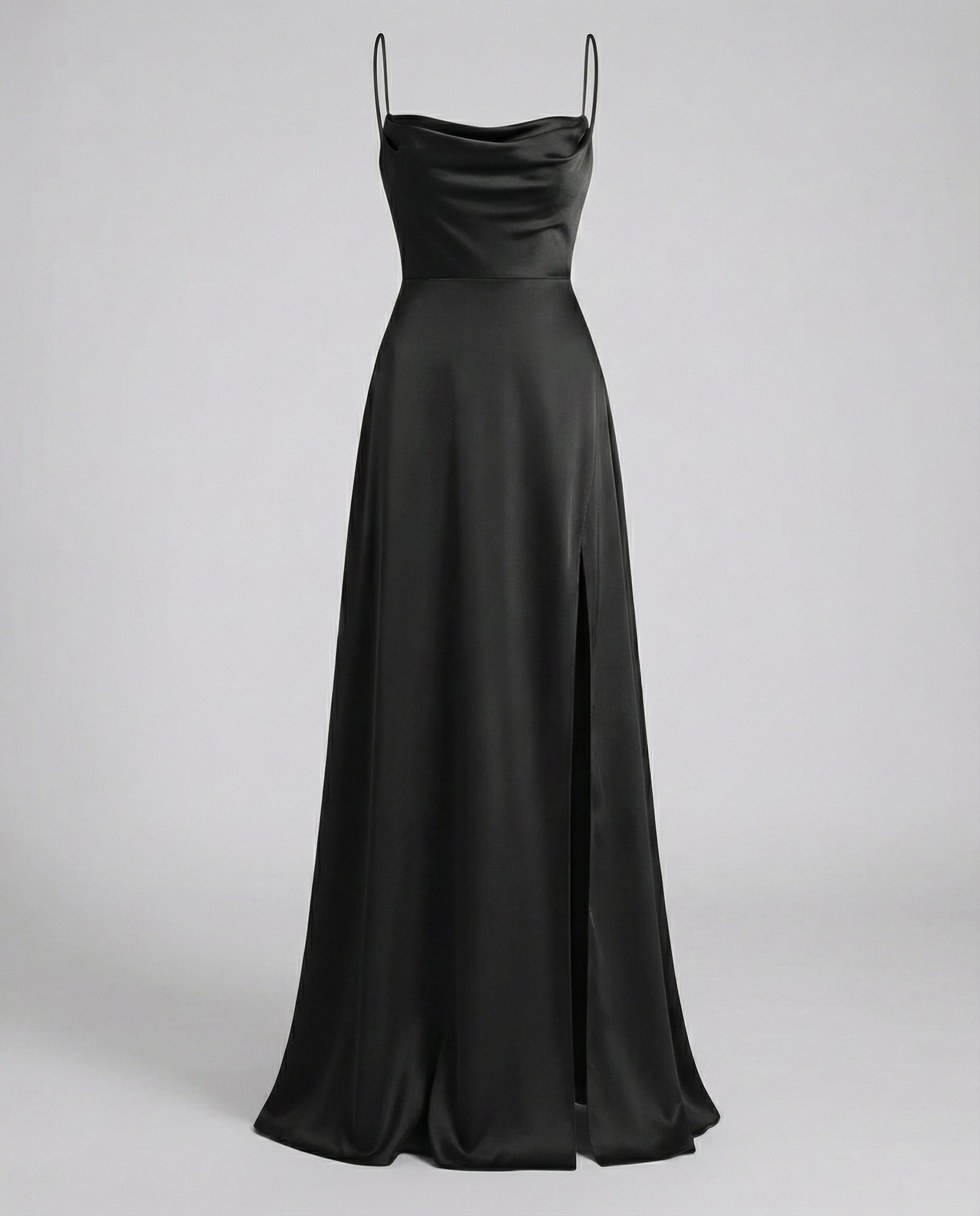 Loovay Amarante, Glanzende Maxi Jurk met Split