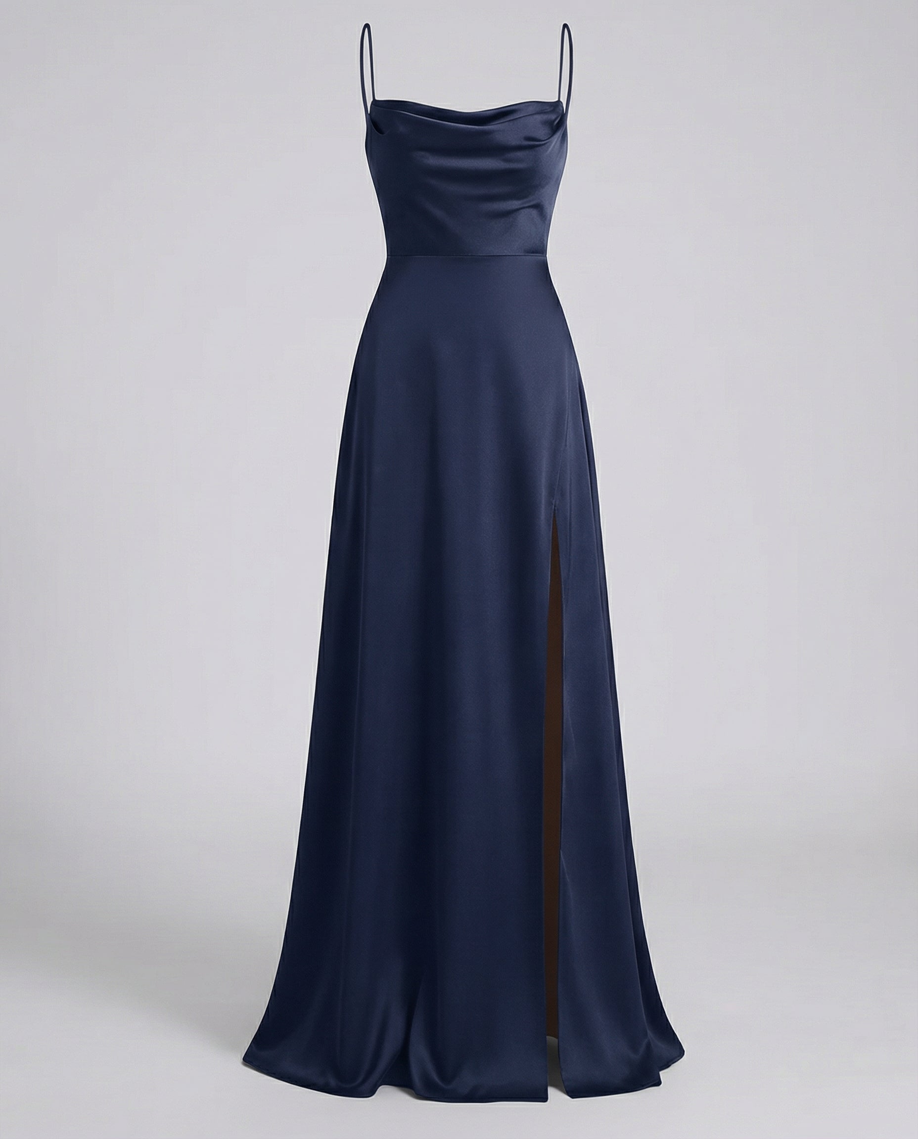 Loovay Amarante, Glanzende Maxi Jurk met Split