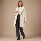 Loovay Dorelle Lange Teddyjas met Reverskraag