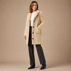 Loovay Dorelle Lange Teddyjas met Reverskraag
