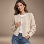 Loovay Maurelle Gebreid Vest met Knopen