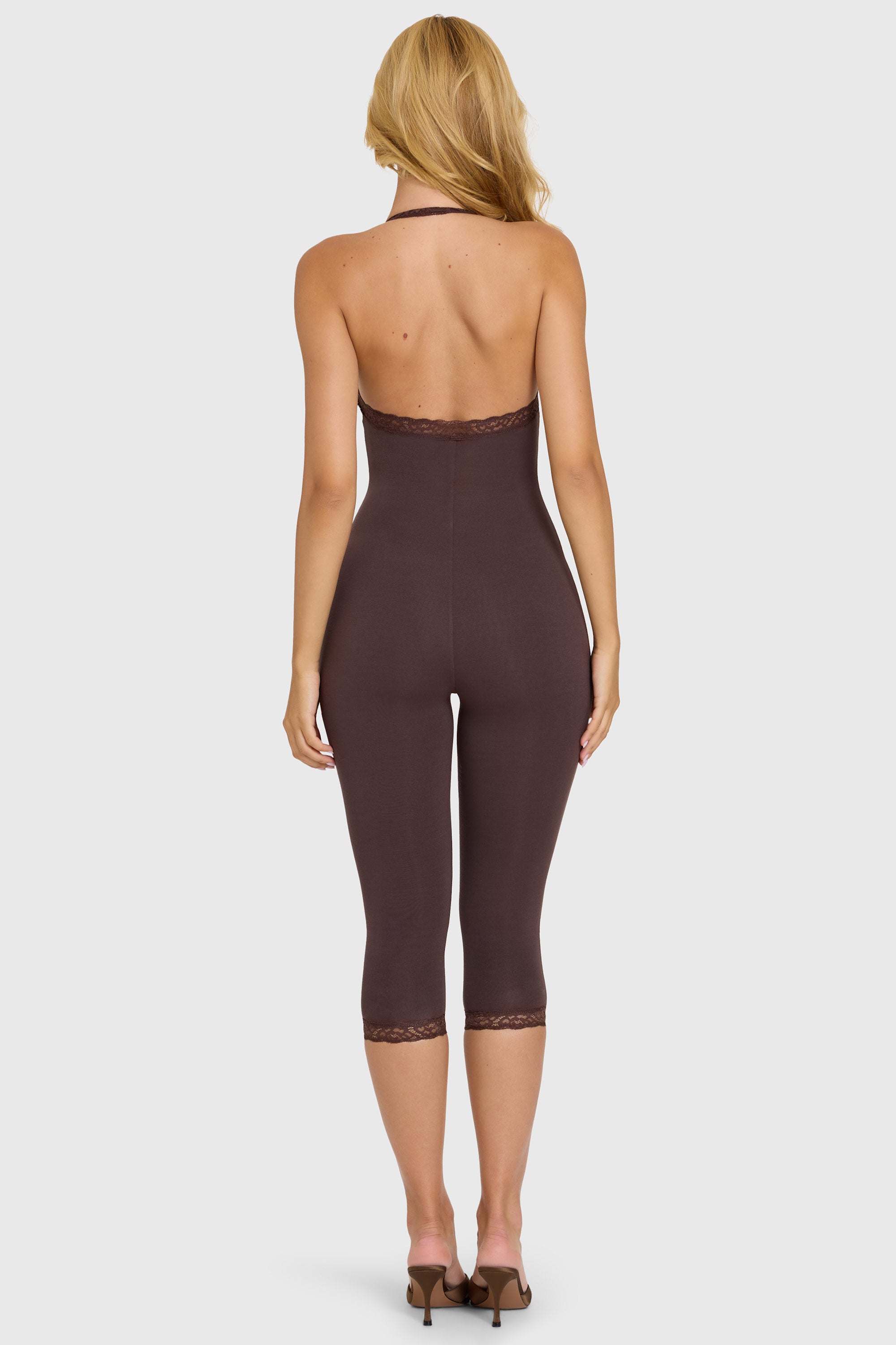 Loovay Cassia, Capri Jumpsuit met Kant