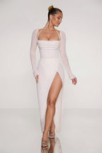 Loovay Élanora, Luxe Glitter Maxi Jurk