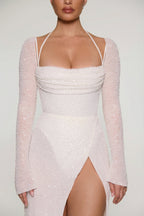 Loovay Élanora, Luxe Glitter Maxi Jurk