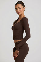 Loovay Solenne, Sculpt V Hals Top