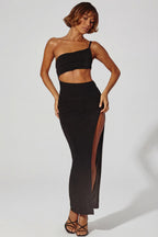 Loovay Zafyra, Asymmetrische Cut Out Maxi Jurk