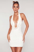 Loovay Versailla Jurk, Halter Pailletten Mini