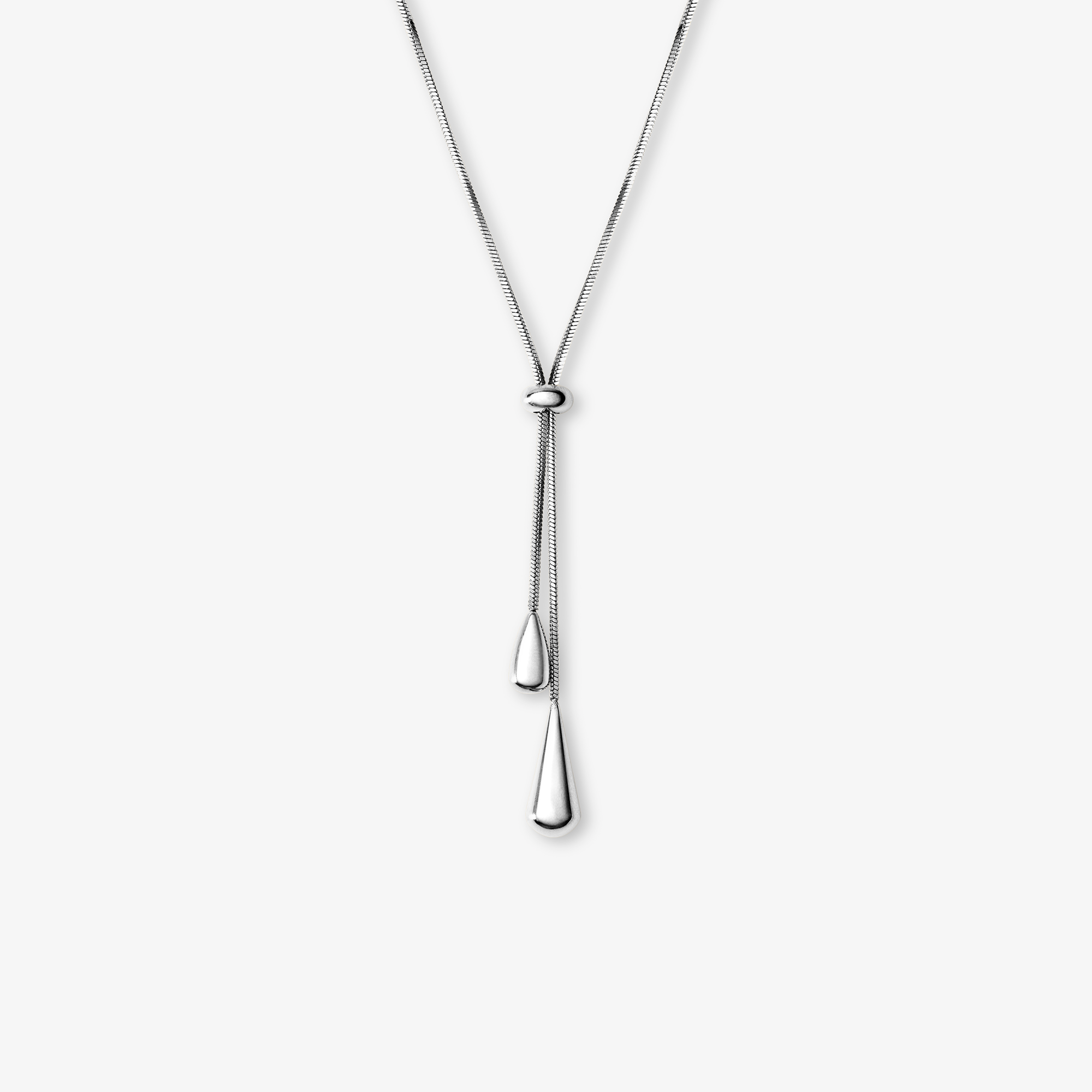 Loovay Lunévia Ketting, Zilverkleurige Slider Ketting