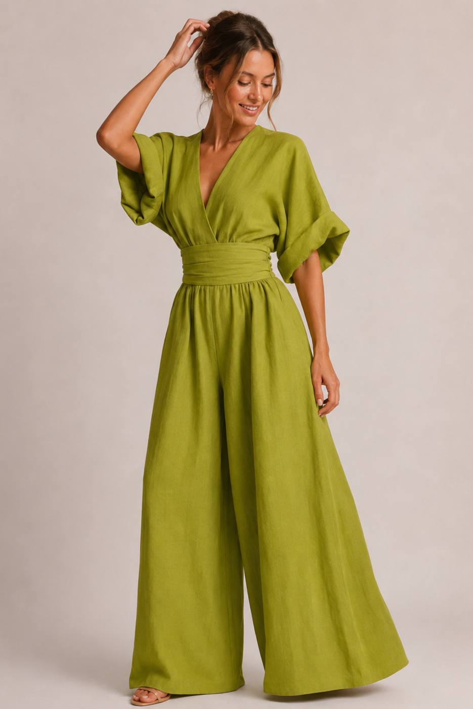 Loovay Virella Jumpsuit, Wide Leg Design